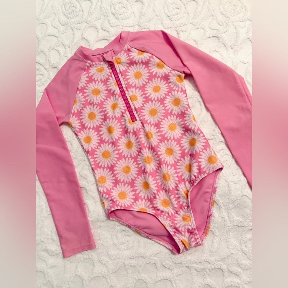 Epic Threads Pink Daisy Kids Rashguard